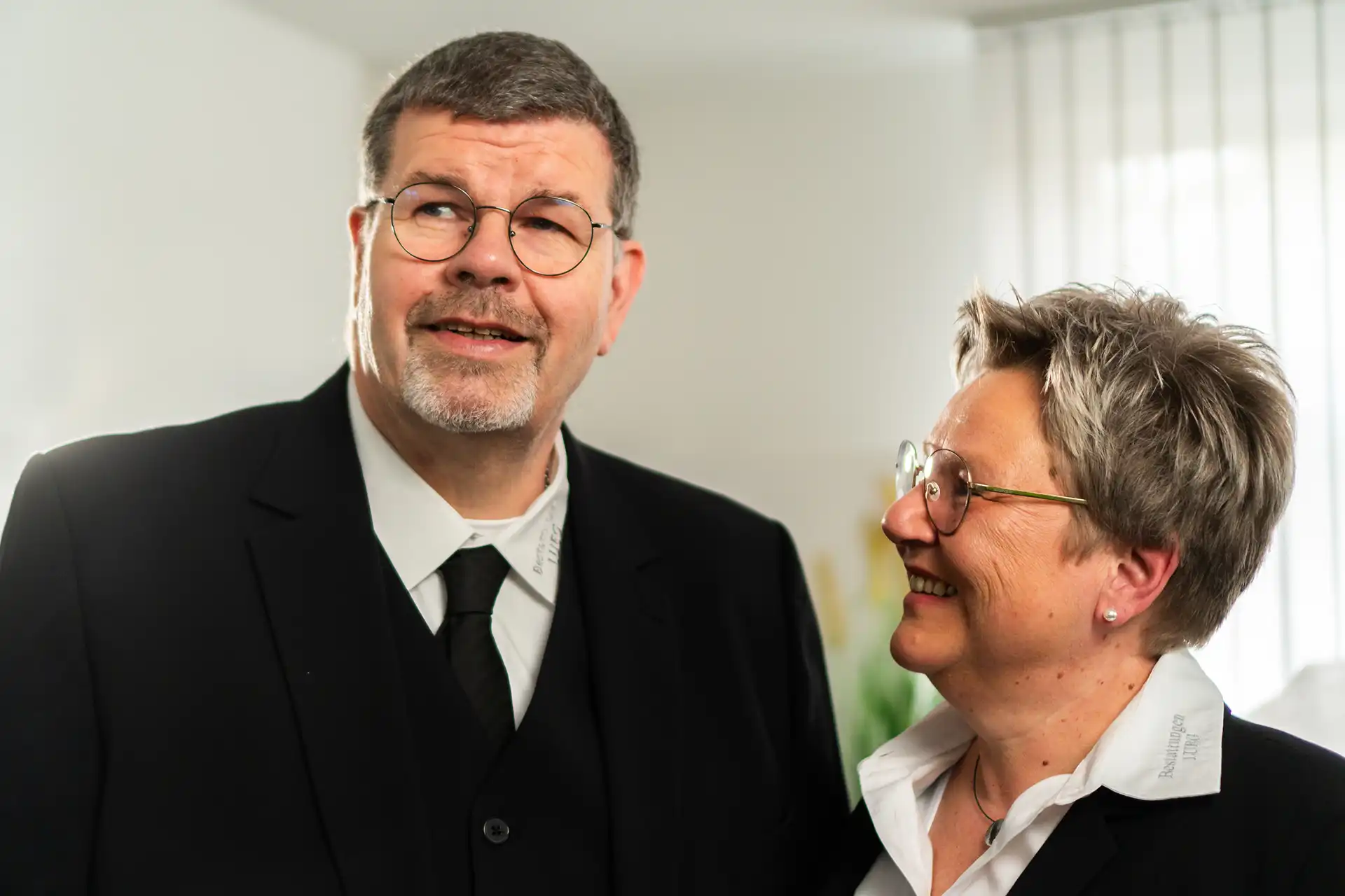 Andreas Lueg mit einer Kollegin